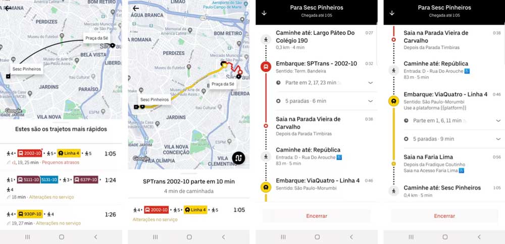 Uber Transit: app ganha função que mostra transporte público no Brasil