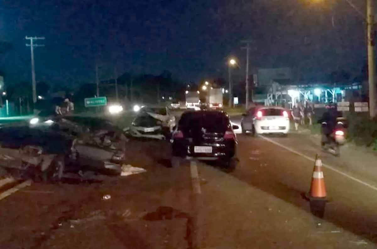Trajédia em São Leopoldo, homem morre em acidente entre dois carros na ERS-240. Foto: Divulgação / CRBM