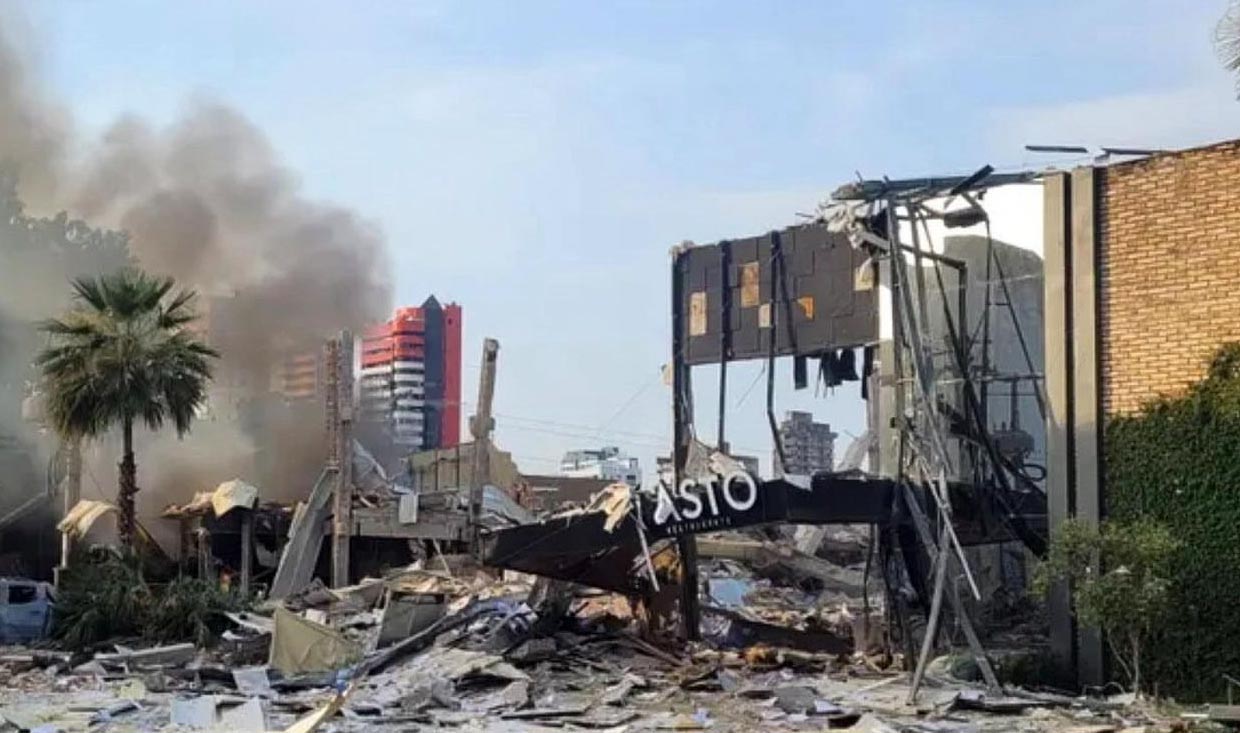 VÍDEO: forte explosão destrói restaurante Vasto, do grupo Coco Bambu em Teresina