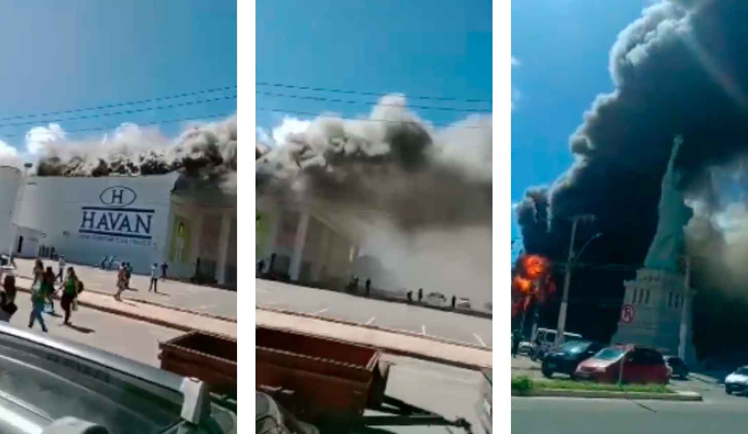 VÍDEO: Incêndio em loja da Havan em Vitória da Conquista