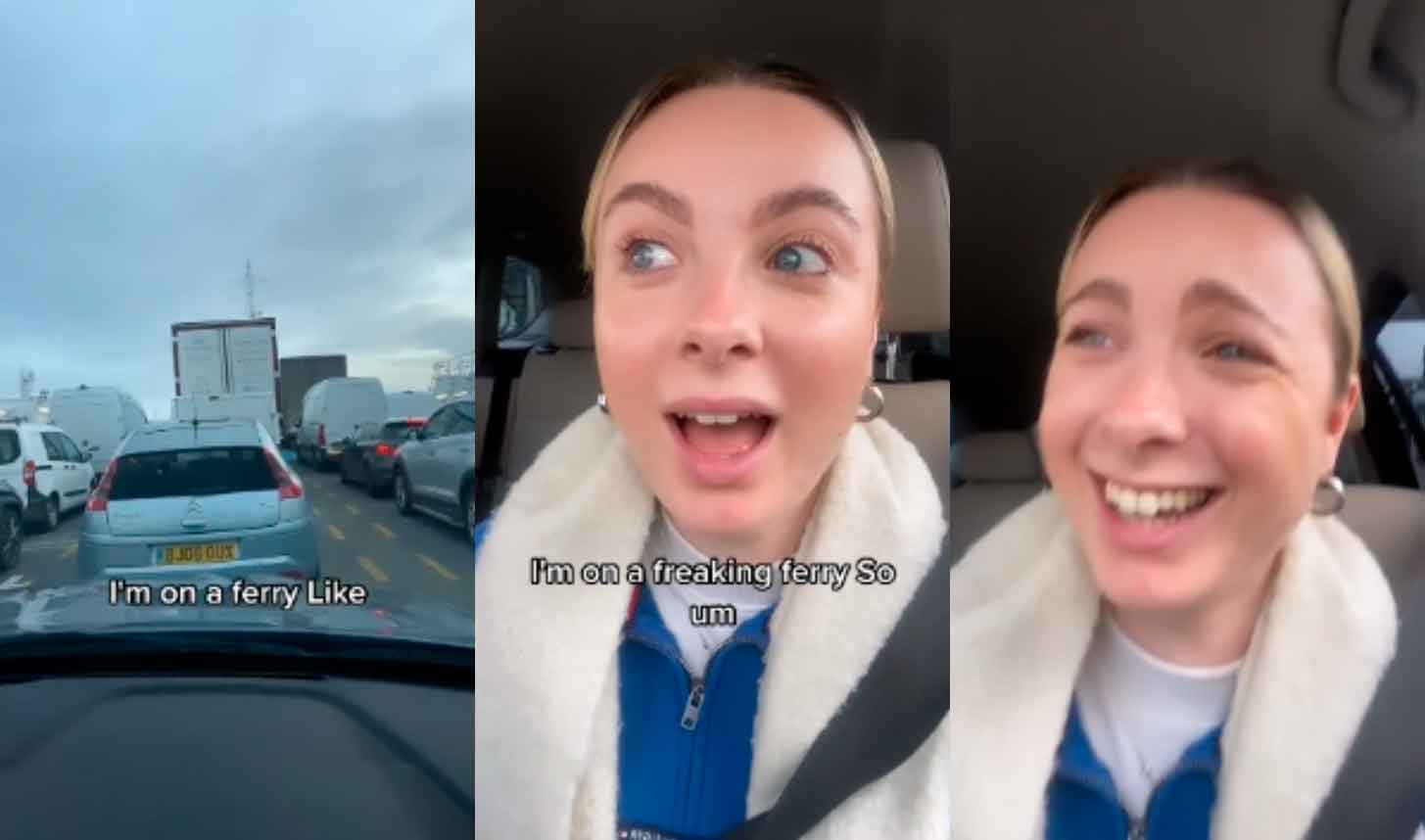 Vídeo hilário: Mulher se confunde e dirige em balsa pensando que era uma ponte