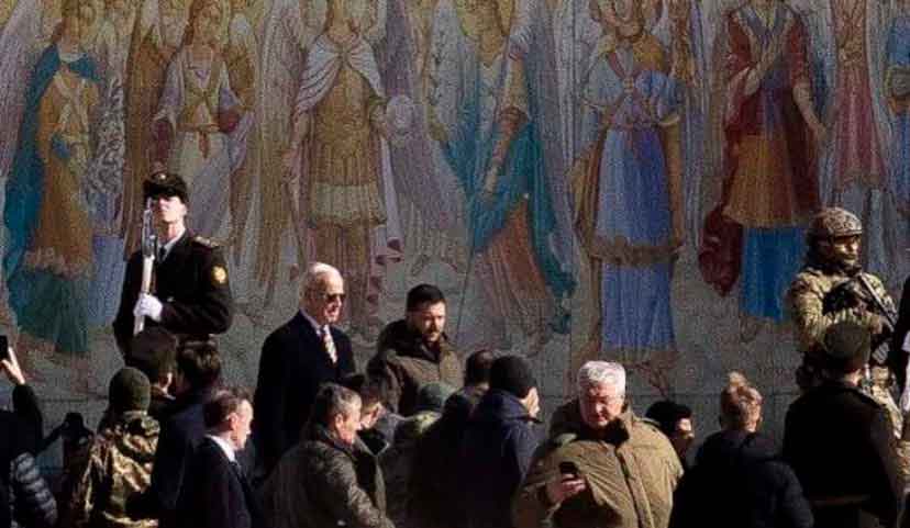 Joe Biden faz visita surpresa a capital da Ucrânia
