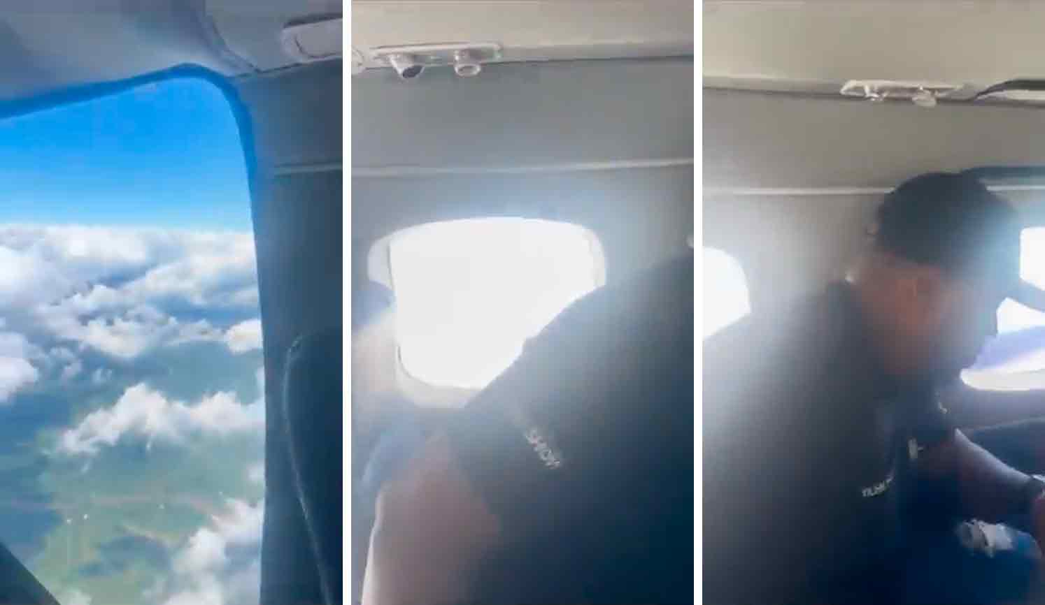 Vídeo: Avião com banda de Tierry solta pedaço da fuselagem durante o voo