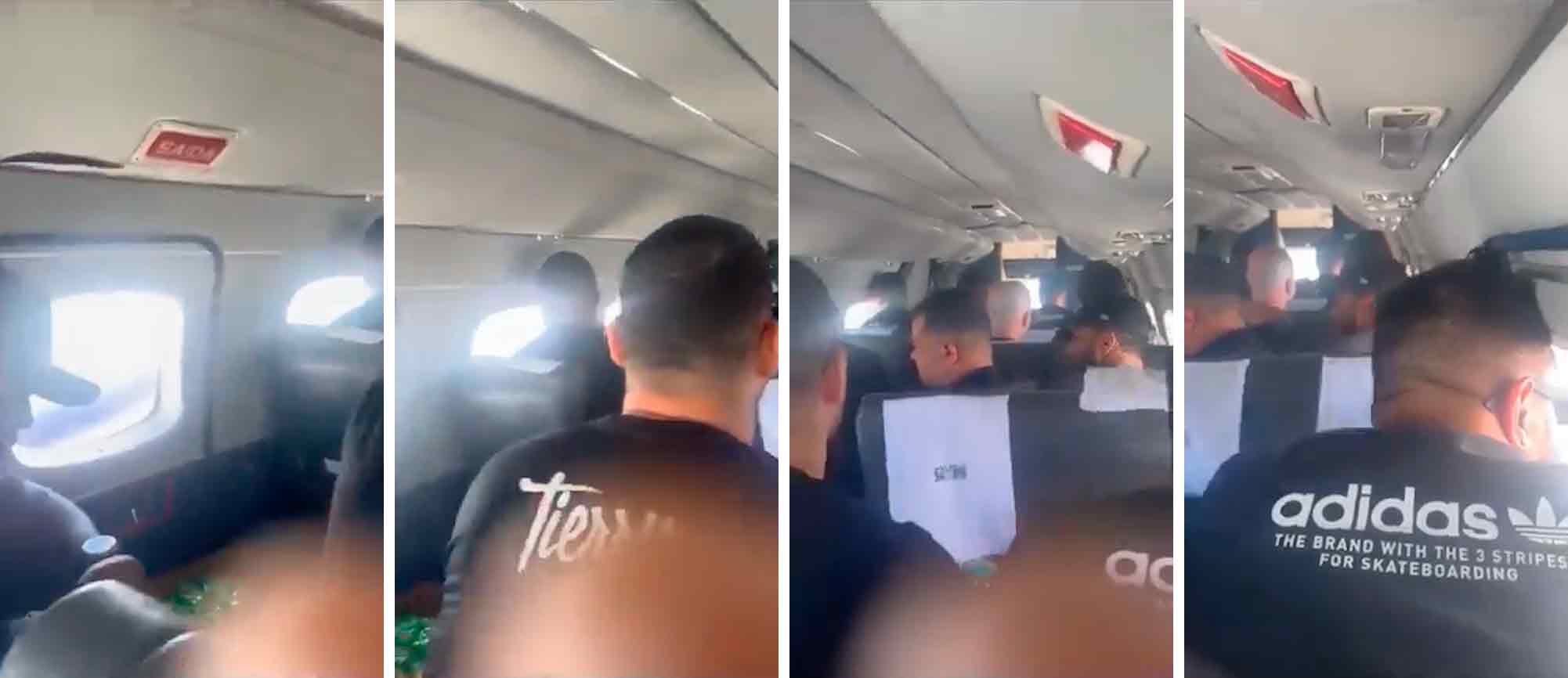 Vídeo: Avião com banda de Tierry solta pedaço da fuselagem durante o voo
