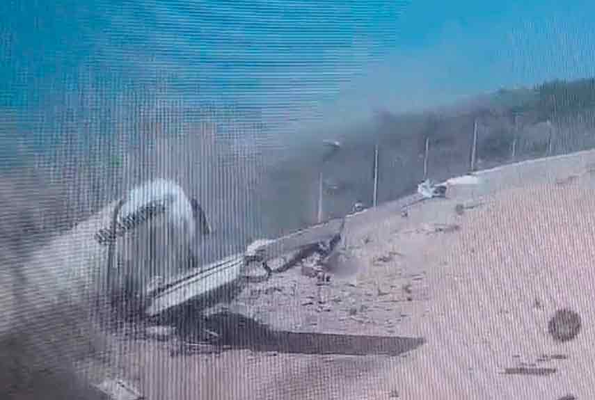 Video zeigt Flugzeugunfall mit Embraer EMB-120 in Somalia. Foto: Wiedergabe Twitter