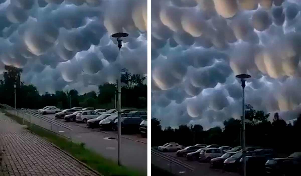 Video: Usædvanligt formede skyer vækker bekymring i Kina