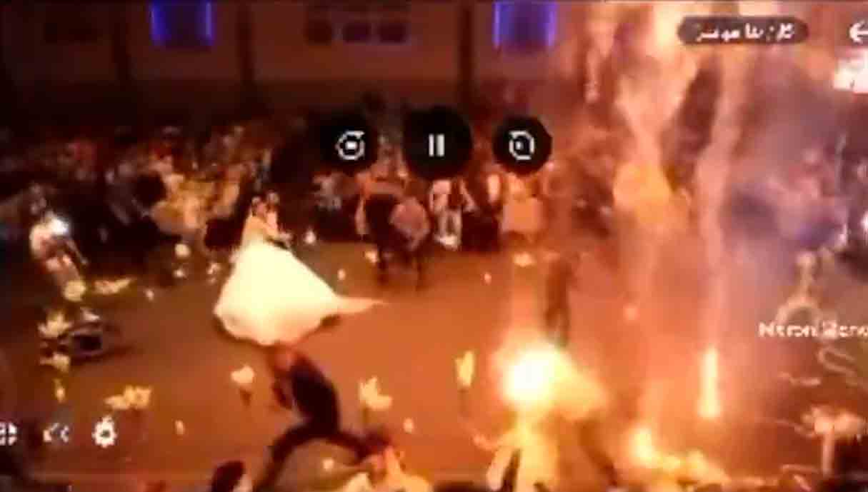 Vídeo: Al menos 100 personas mueren durante incendio en fiesta de bodas en Irak. Foto: Reproducción Twitter