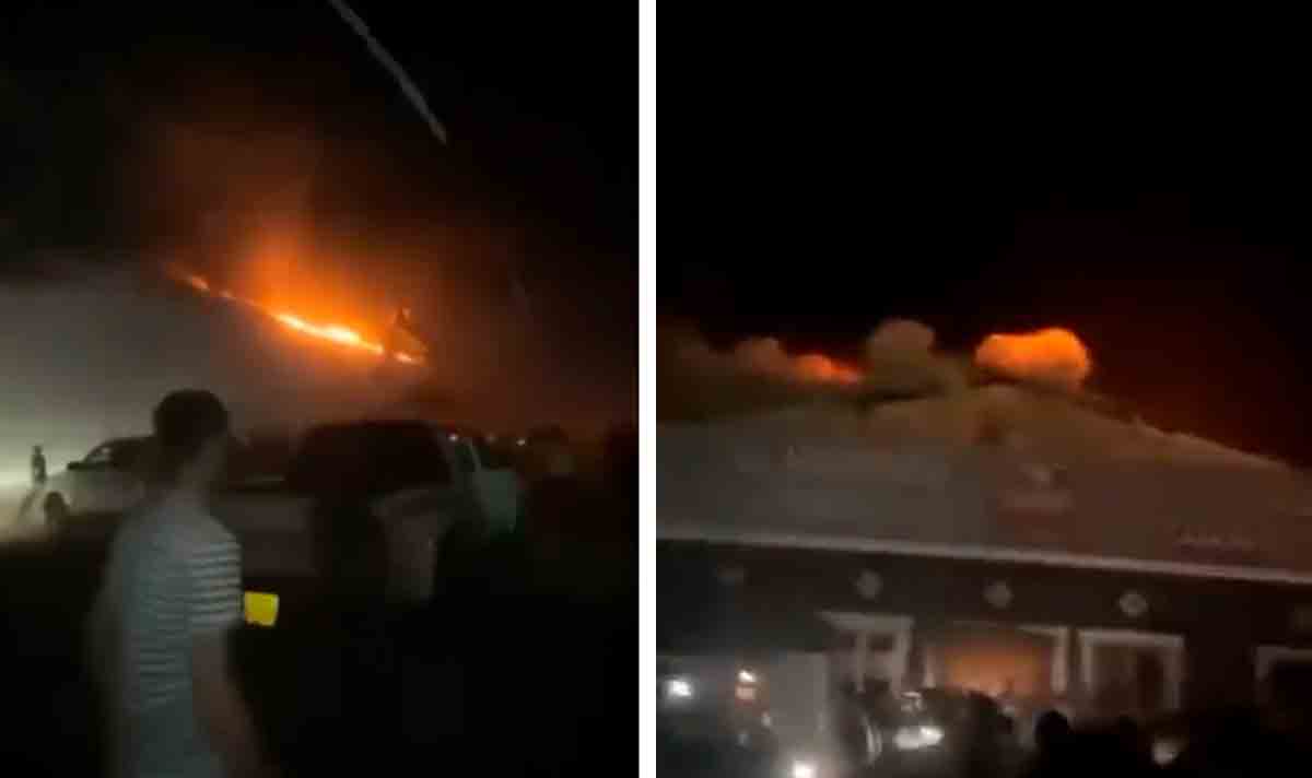 Vídeo: Pelo menos 100 pessoas morrem durante incêndio em festa de casamento no Iraque. Foto: Reprodução Twitter