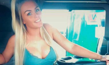 Motorista de caminhão mais glamourosa da Grã-Bretanha compra própria empresa depois de vender conteúdo na internet. Fotos e vídeos: Reprodução Instagram @Truckerbaddie94