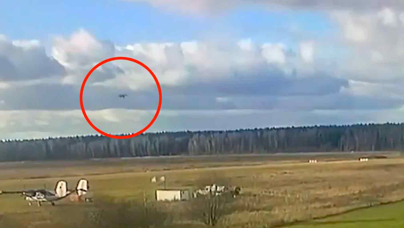الفيديو يظهر لحظة سقوط طائرة في منطقة موسكو. الصورة والفيديو: اللجنة التحقيقية الروسية