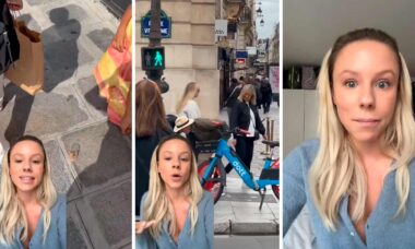 Vídeo: Americana alerta sobre 'golpe do copo' aplicado contra turistas nas ruas de Paris. Fotos e vídeo: Tiktok @americanfille