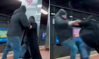 Vídeo: Homem morre após ser cair nos trilhos do metrô durante briga. Foto e vídeo: Reprodução twitter @vynts_tv