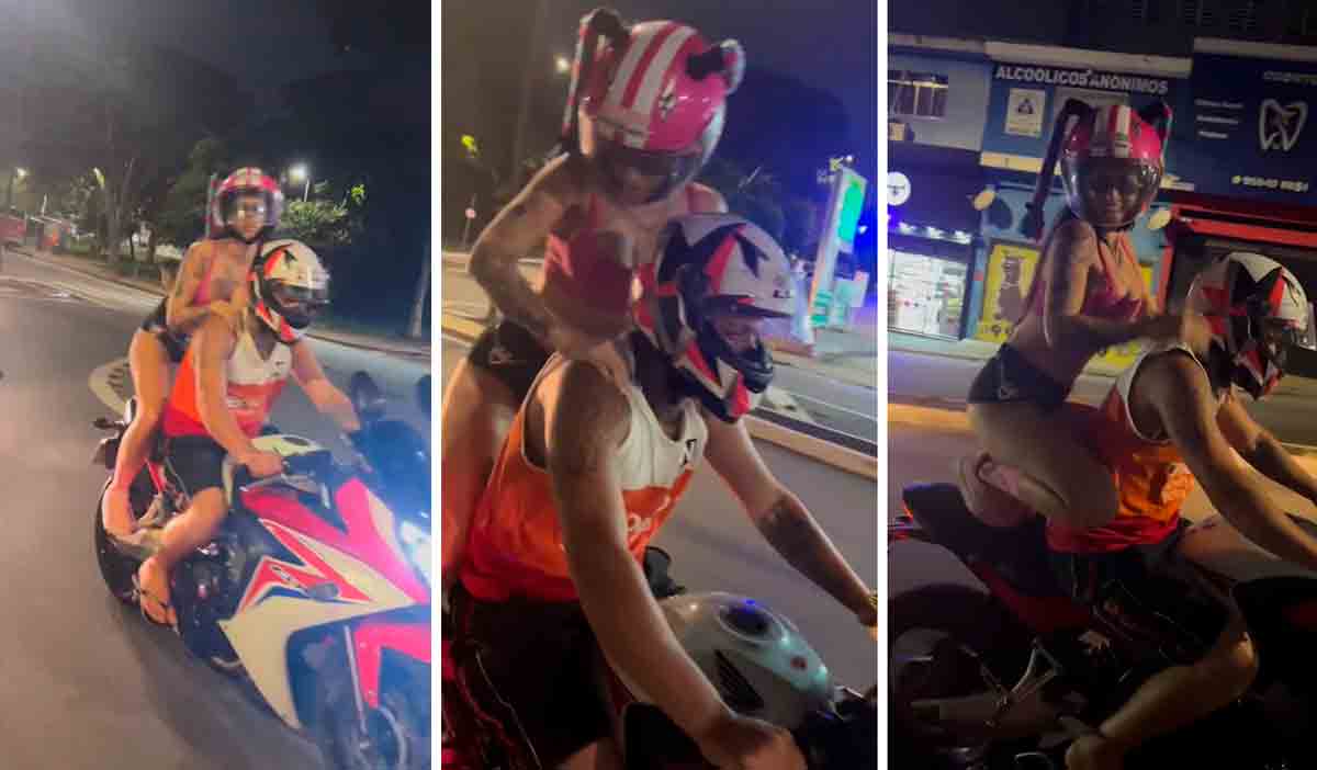 MC Pipokinha provoque une nouvelle controverse avec une vidéo dansant sur une moto. Photos et vidéo : Reproduction Instagram @pipokinhaoficiall