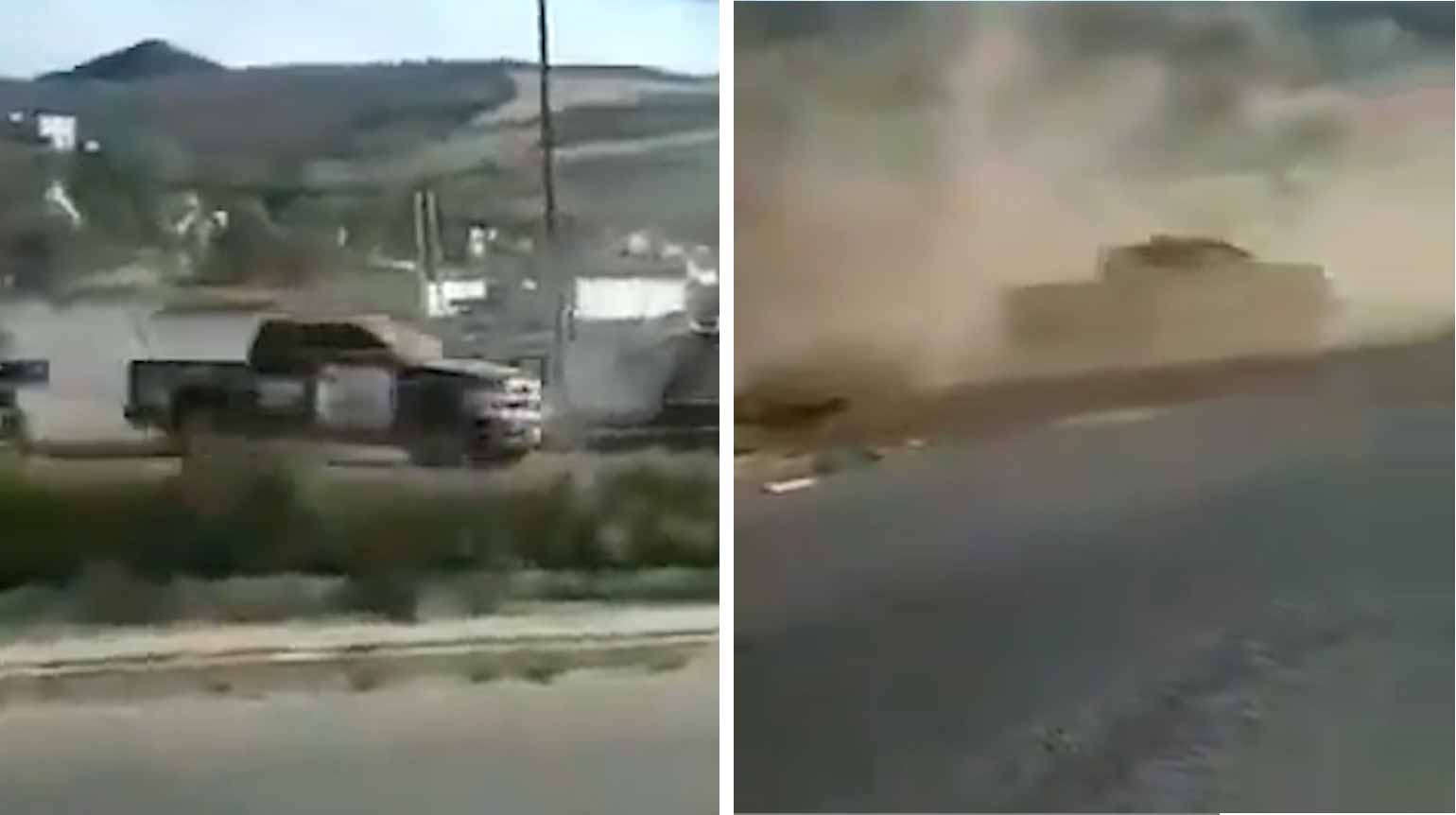 Video: Politimann leker seg med drifting i patruljebilen sin og blir avskjediget. Bilde og video: Twitter @Diario_Supremo