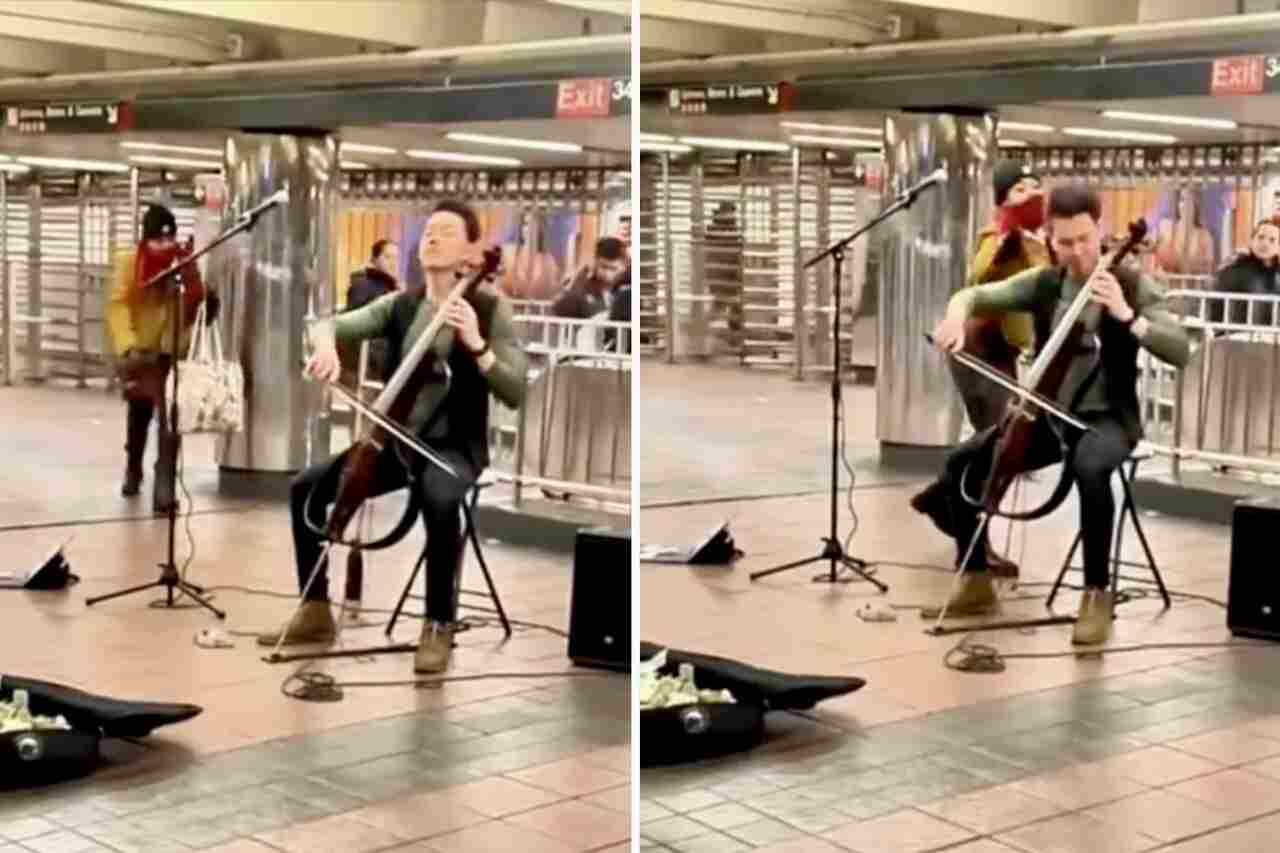 Wstrząsające wideo: Wiolonczelista zaatakowany przez nieznajomą podczas gry w nowojorskim metrze