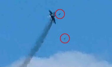 Vídeo mostra MiG-29 ucraniano lançando bomba AASM 250 HAMMER. Fotos e vídeo: Instagram @fireworksoncall