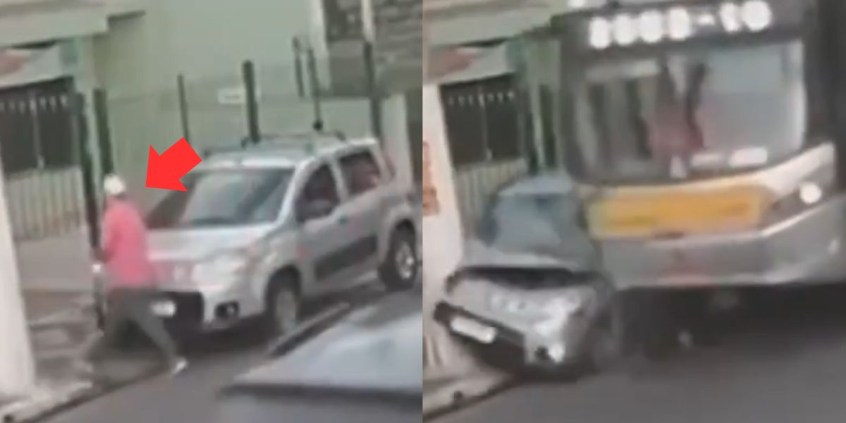 Vídeo assustador: Motorista escapa de acidente fatal por questão de segundos