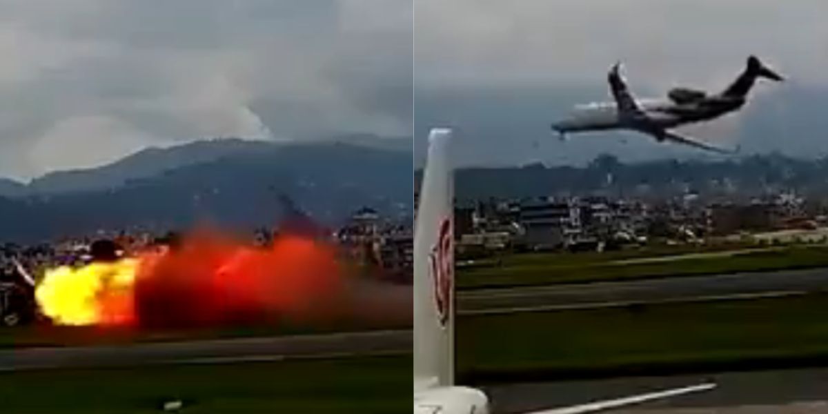 Schockierende Bilder zeigen Explosion bei Flugzeugabsturz, der 18 Tote im Nepal forderte