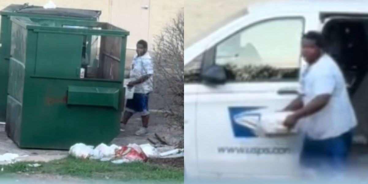 Lavoratore delle poste statunitensi sorpreso mentre getta la posta nella spazzatura in un video virale su TikTok