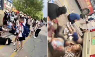 Ônibus provoca morte de 11 pessoas em escola no leste da China, diz a polícia