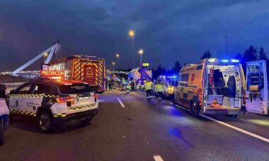 Colisão frontal provoca morte de três pessoas em rodovia de Madrid