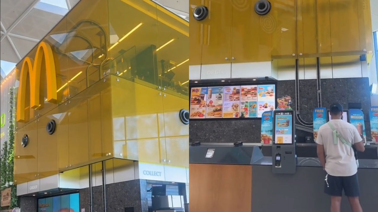 TikToker bezoekt een bijzonder McDonald's in de Internationale Luchthaven van Sydney