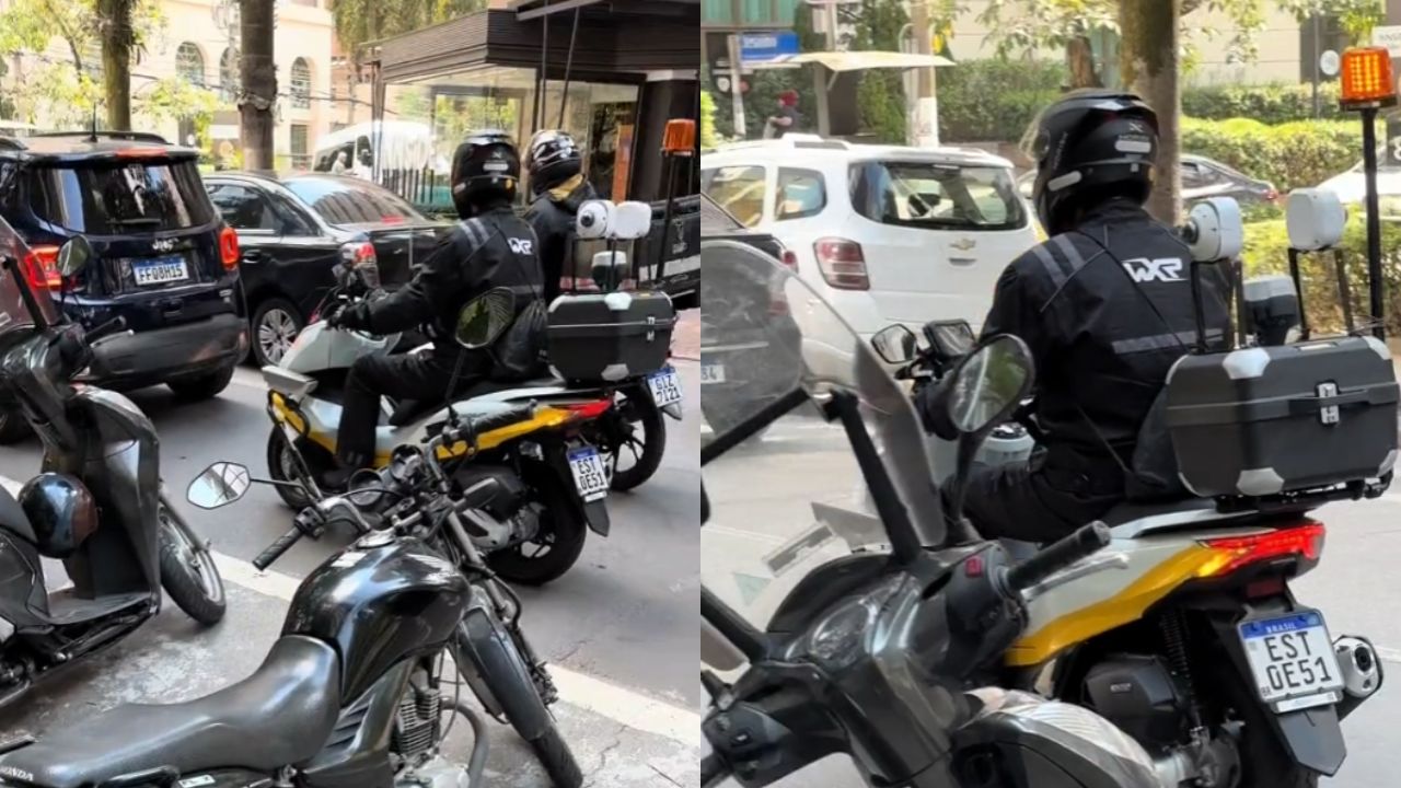 Motocicletas são usadas para fiscalizar motoristas no Brasil