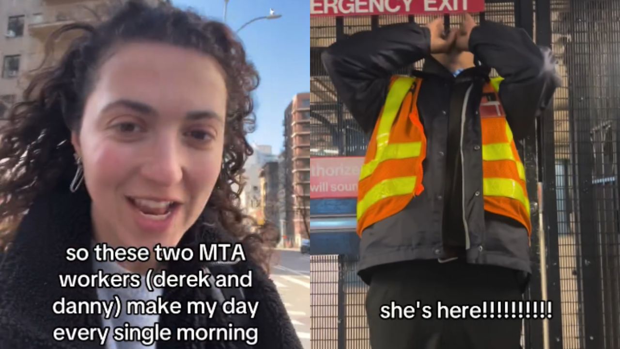 Twee metrobeveiligers in New York gaan viraal na het warm ontvangen van een passagier