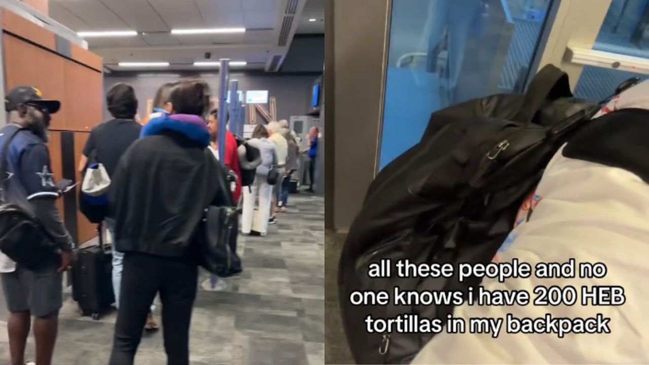 Teen carries 200 tortillas on a Texas flight and goes viral on TikTok