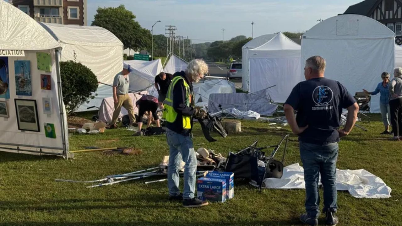 Betrunkene Fahrerin verursacht 100.000 US-Dollar Schaden, nachdem sie in Luxuskunstausstellung rast