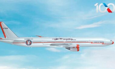 Boeing 777-300ER American Airlines Flagship DFW. Imagem: Divulgação American Airlines