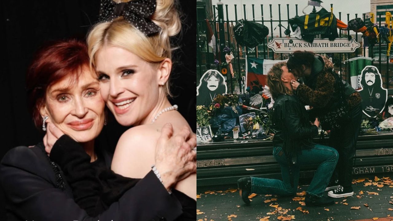 Casal fã de Black Sabbath chama atenção de Sharon e Kelly Osbourne após noivarem em ponte dedicada à banda