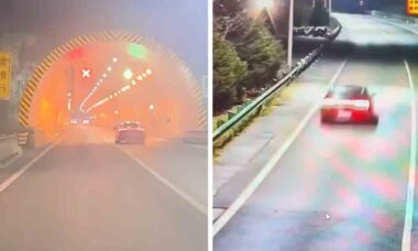 Carro fica sem freios e percorre quase 490 km em rodovia na China. Foto: X @DailyBeijing